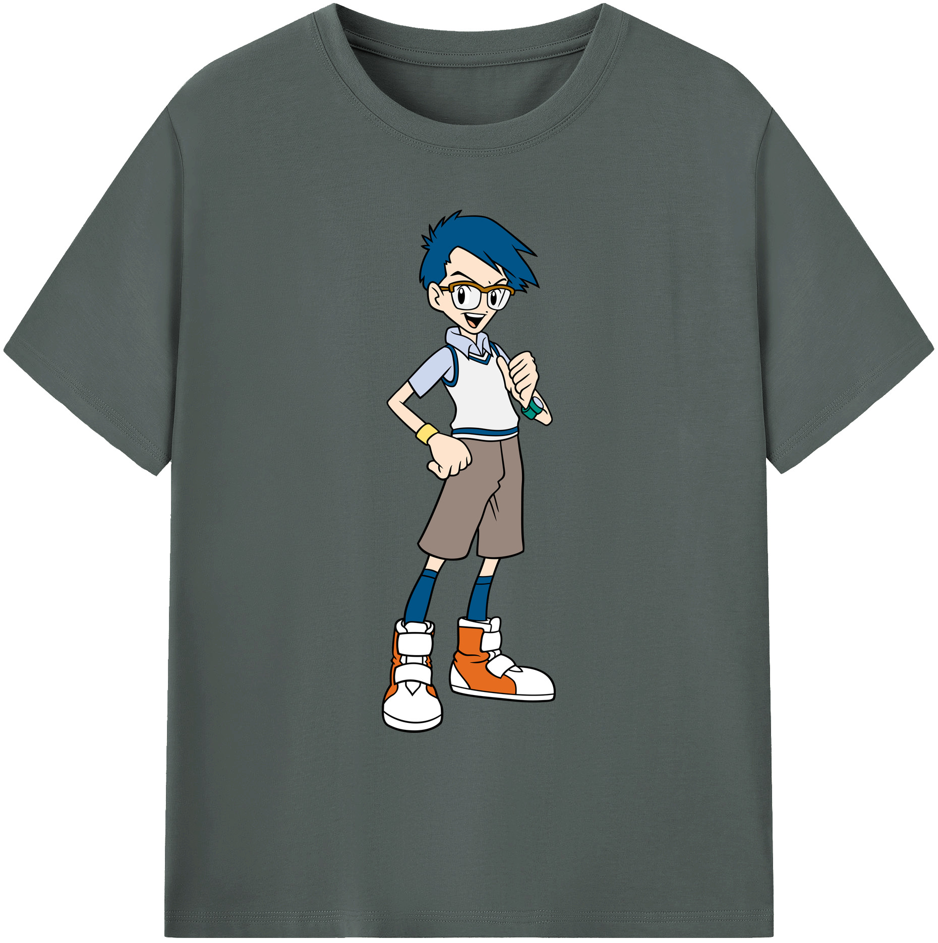 （画像用） Digimon デジタルモンスター/デジモン 綿100％ メンズ半袖Tシャツ｜肌触りやわらか＆通気性